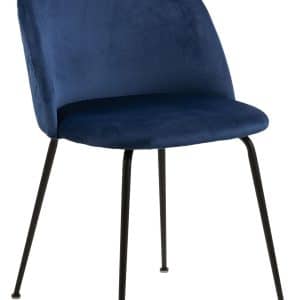 Ariel Spisebordsstol m. Harlekinsyning - Mørk Blå