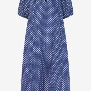AWA Dress - Blue/White dot - BAUM UND PFERDGARTEN - Blå L