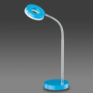 Blå LED-bordlampe Rennes