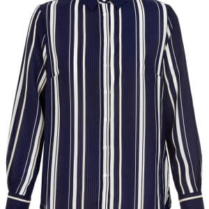 Anyway Striped Skjorte R14557c Blå, Størrelse: L, Farve: Blå, Dame