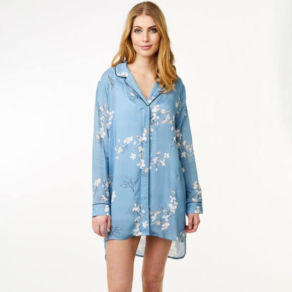Ccdk Siv Pyjamas Skjorte 622539 4393 Blå, Størrelse: XL, Farve: Blå, Dame