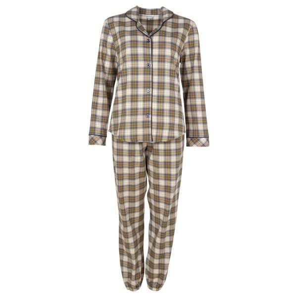Lady Avenue Cotton Flannel Pyjamas 83-1187 360 Blå, Størrelse: XXL, Farve: Blå/Multicolor, Dame