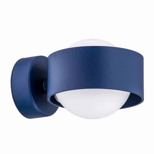 Mado væglampe af stål, blå, 1 lyskilde