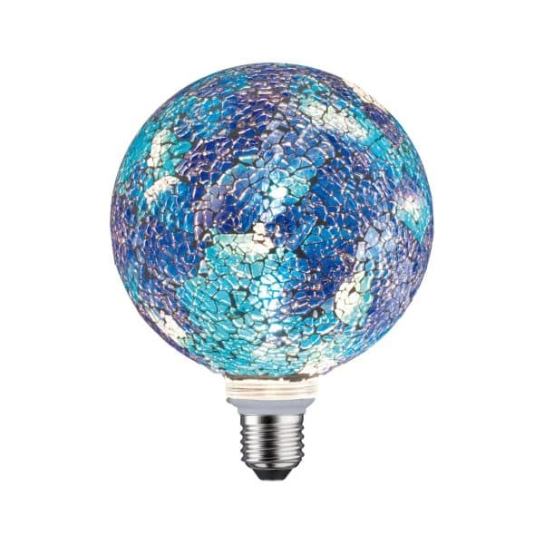 Paulmann E27 LED-globe 5W Miracle Mosaic, blå