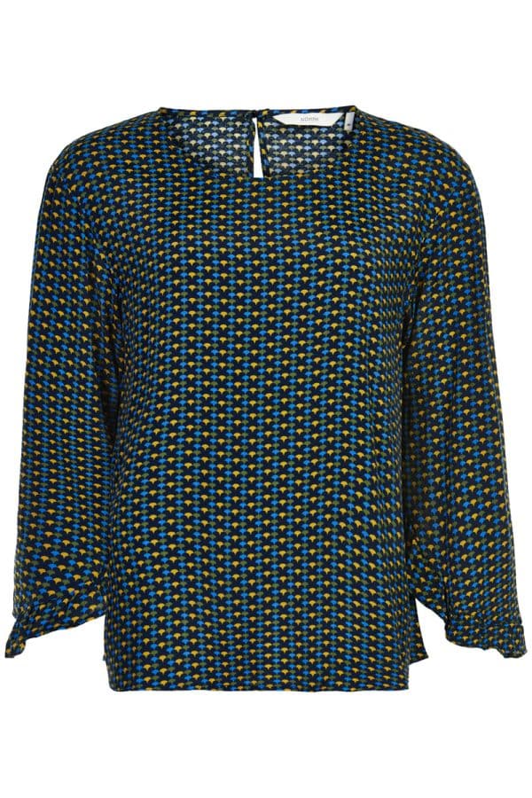 Nümph Nuailish Skjorte 7220011 3038 Blå, Størrelse: 36, Farve: Blå, Dame