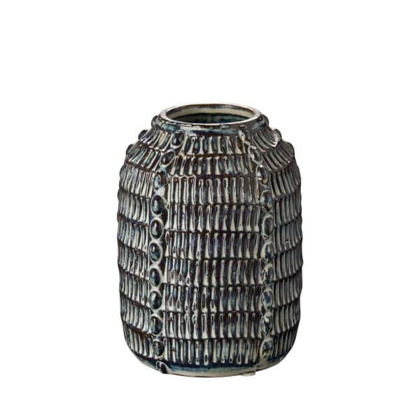 SINNERUP mønstret vase (BLÅ, ONESIZE)