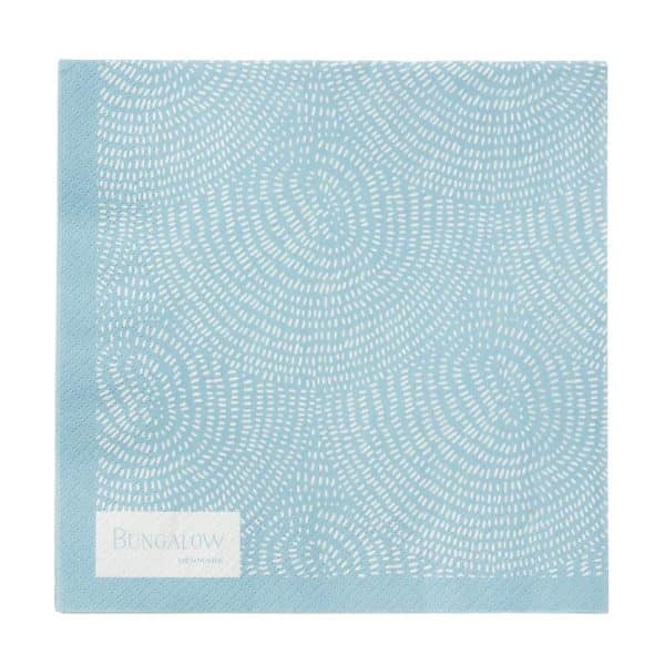 Bungalow - Paper Napkin - Zen Sky Blue - Blå