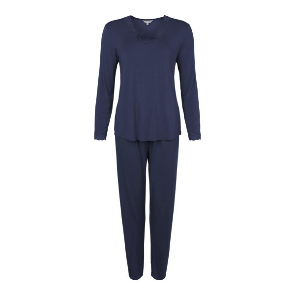 Lady Avenue Bamboo Pyjamas - , Farve: Blå, Størrelse: L, Dame