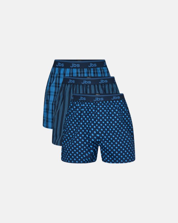 3-pack boxershorts | 100% bomuld | blå