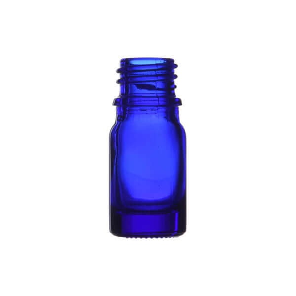 5 ml. blå glasflaske - DIN18