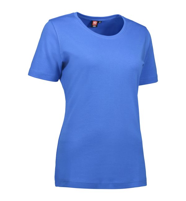 Blå t-shirt med rund hals til damer - 2XL
