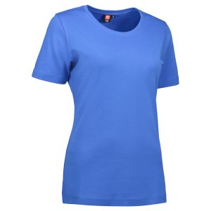 Blå t-shirt med rund hals til damer - 3XL