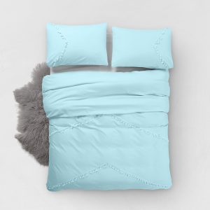 Fashion Lace sengesæt, baby blå 200 x 220 cm