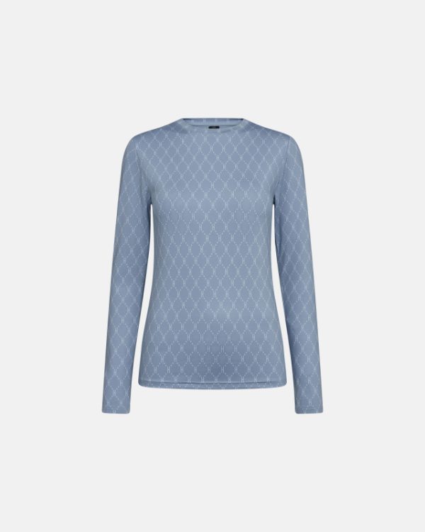 "Hype" bluse | polyester | blå