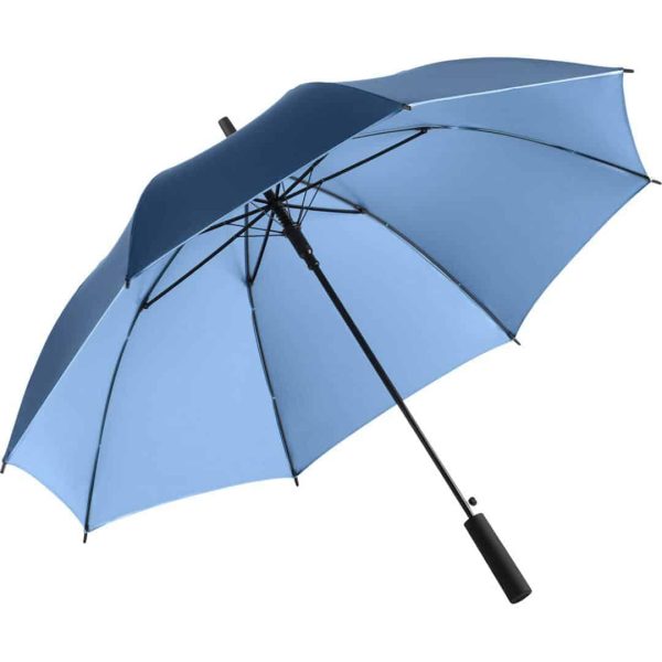 Lyse blå luksus paraply 2 farvet skærm - Luxury