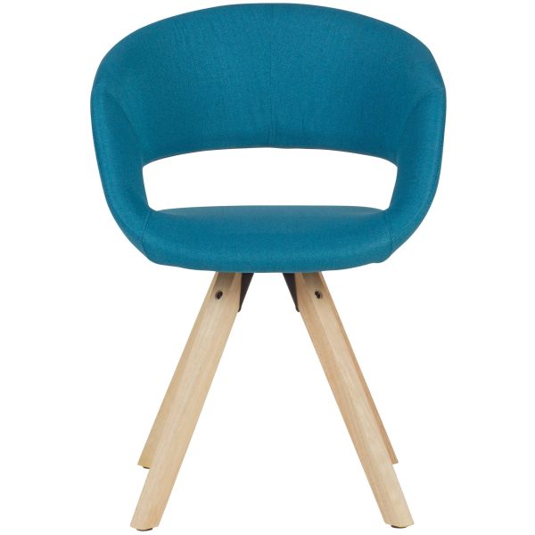 Spisebordsstol i retro-stil, blå