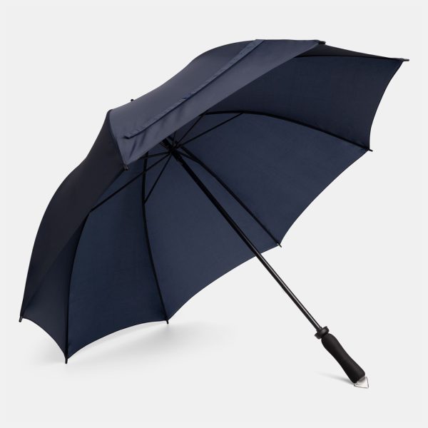 Stor navy blå paraply 125 cm hurtig levering - Jeannett