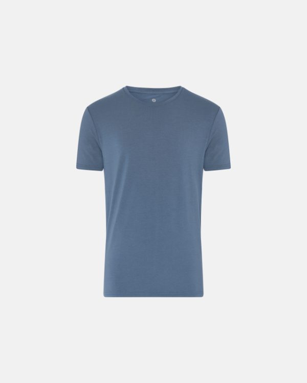 T-shirt o-hals | bambus | blå