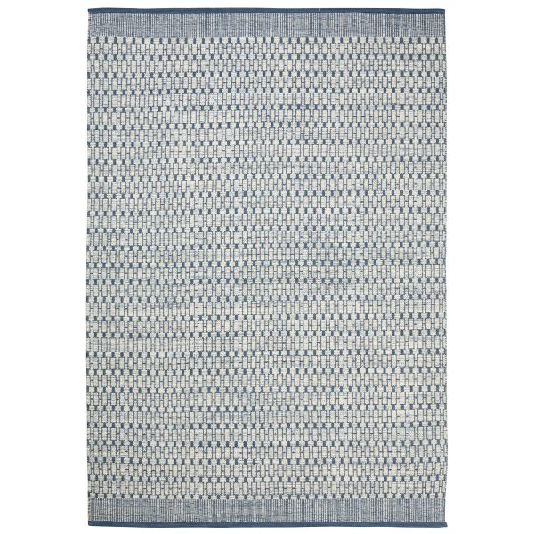 Chhatwal & Jonsson Mahi gulvtæppe 170x240 cm Off white/blå
