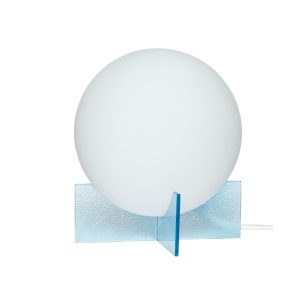 Hübsch Bordlampe Ø20 cm Opal-blå