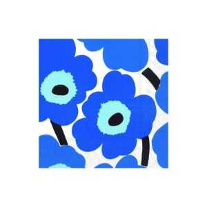 Marimekko Unikko servietter 33x33 cm 20-pak Blå