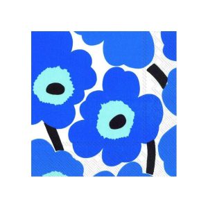 Marimekko Unikko servietter 40x40 cm 20-pak Blå