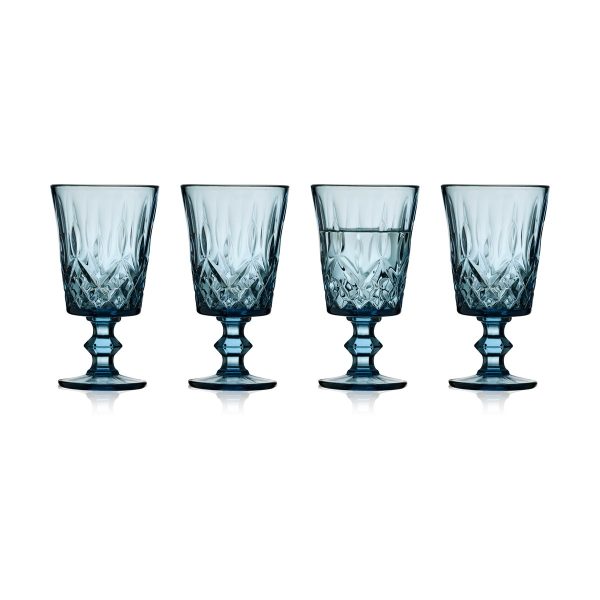 Lyngby Glas Sorrento vinglas 29 cl 4-pak Blå