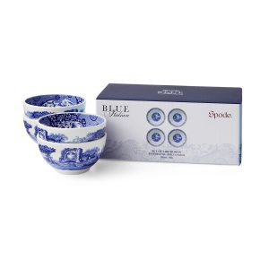 Spode Blue Italian dip skål Ø10 cm 4-pak Blå-hvid