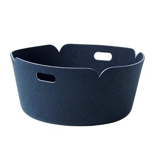 Muuto Restore opbevaringskurv rund Midnight blue (blå)