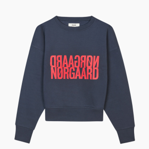 Organic Sweat Tilvina Sweatshirt - Parisian Night - Mads Nørgaard - Blå S