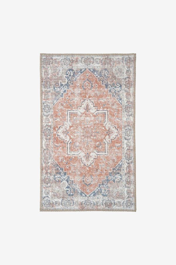 House Nordic - D⌀rmåtte Havana. Blå og orange chenille af polyester - Blå - D⌀rmåtter og trappetrinstæpper - - Homeroom