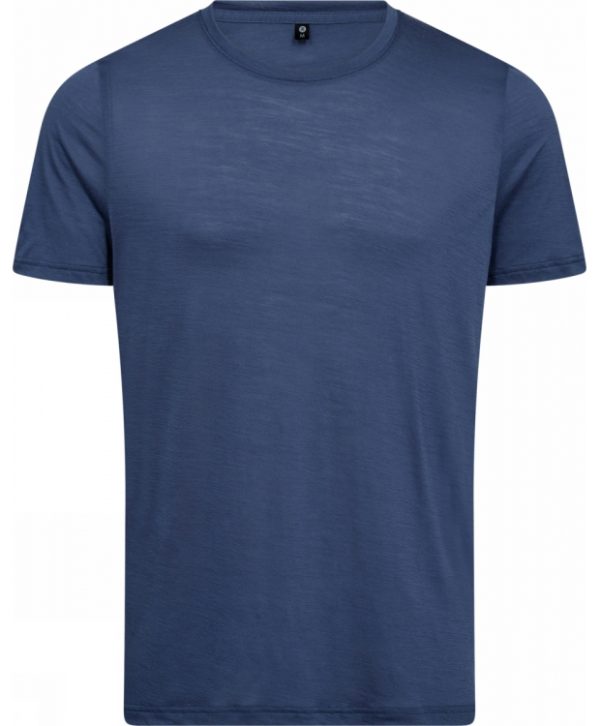 JBS of Denmark t-shirt i uld i blå til herre