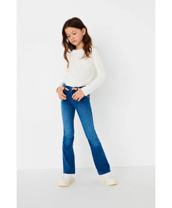 KIDS ONLY KONROYAL flared fit jeans i blå til piger