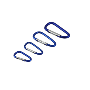 Karabinhage - D ring i aluminium - CUMA GEAR - Blå