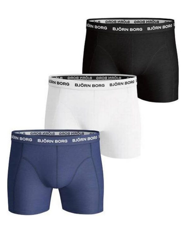 Björn Borg Essential 3-pack Cotton Stretch Shorts - Str. S 3 stk.