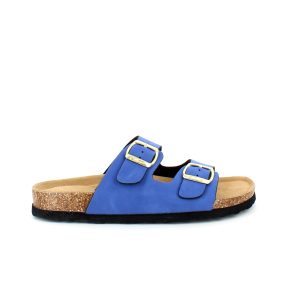Blå Cruz biosandal med brede remme - 42
