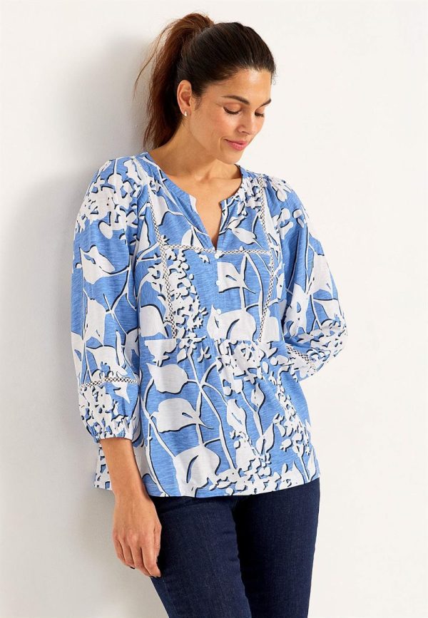 Jerseytop med boho stil