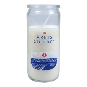 Årets Student Lys I Glas Blå