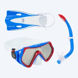 Aqualung snorkelsæt til børn - Hero - Hvid/blå