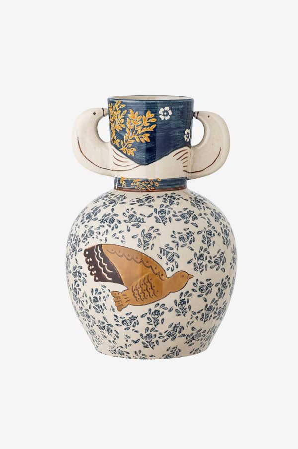 Bloomingville - Hezha Vase - Blå - Urtepotteskjulere & vaser - - Homeroom