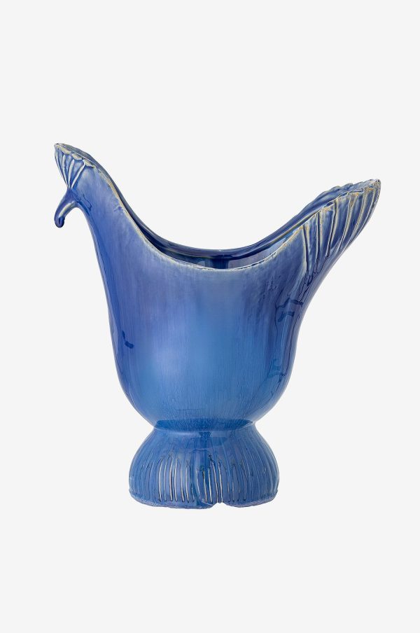Bloomingville - Wylie Vase - Blå - Urtepotteskjulere & vaser - - Homeroom