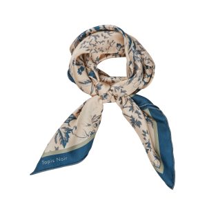 Classical Blue Toile silketørklæde - blå