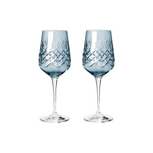 Crispy Sapphire Monsieur rødvinsglas, blå, 2 stk - 45 cl