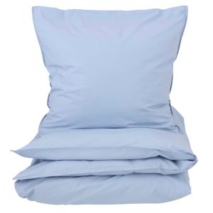 Curly Percale sengesæt - lys blå