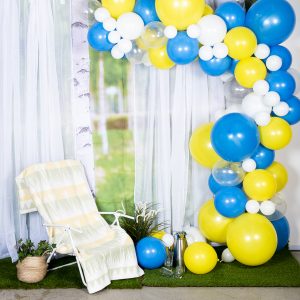 Deluxe Ballonbue DIY Gul/Blå