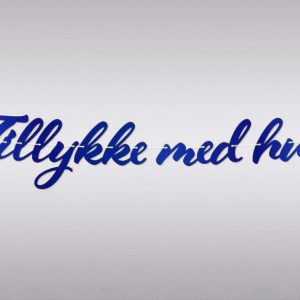 Guirlande Tillykke Med Huen Blå