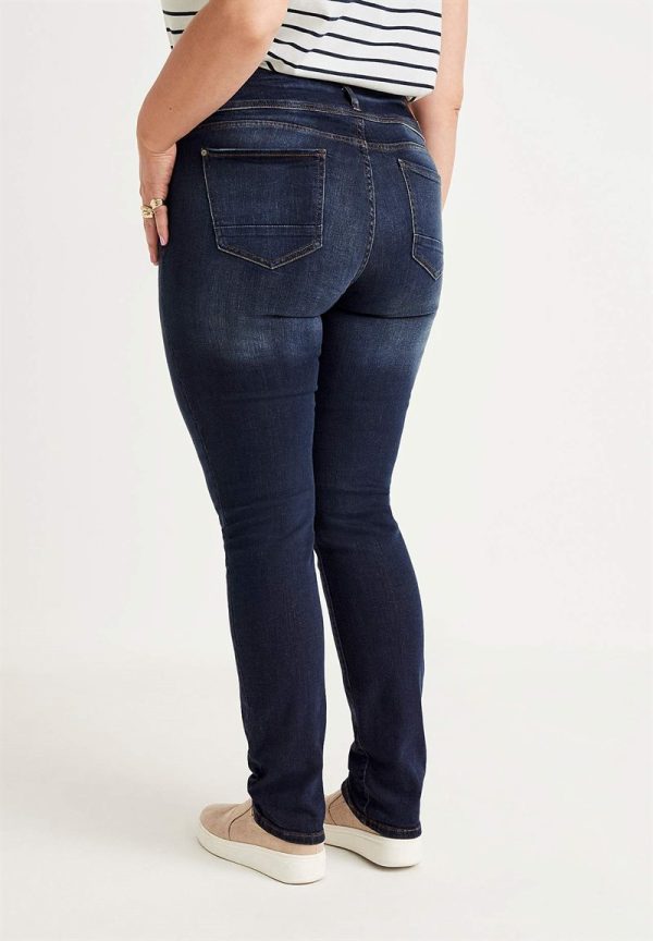 Lige jeans med høj talje