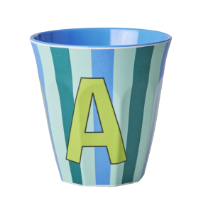 Melamine Alfabet kop, blå mix - 250 ml.