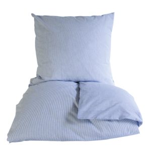 Mini strib sengetøj - blå