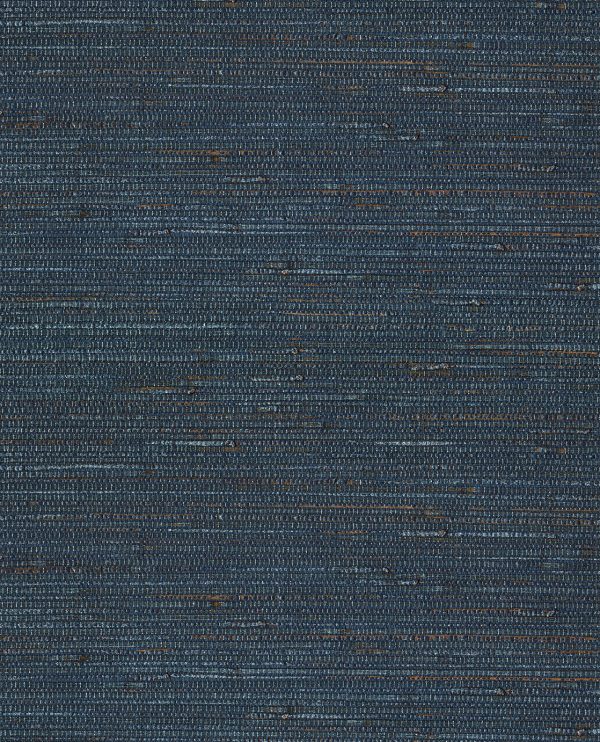 Natural Knotted Weave - Metallic Blue